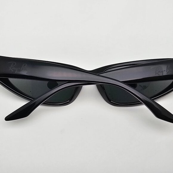 Ray-Ban B&L W1924 XYAO Black Frame G-15 Green Glass Lens Cat Eye Sunglasses 55mm main image 4
